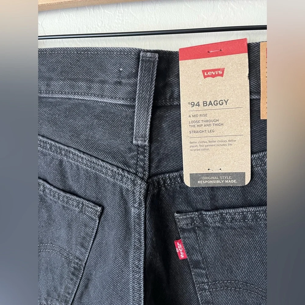 Levi’s 94’ baggy jeans black NWT - Picture 8 of 14